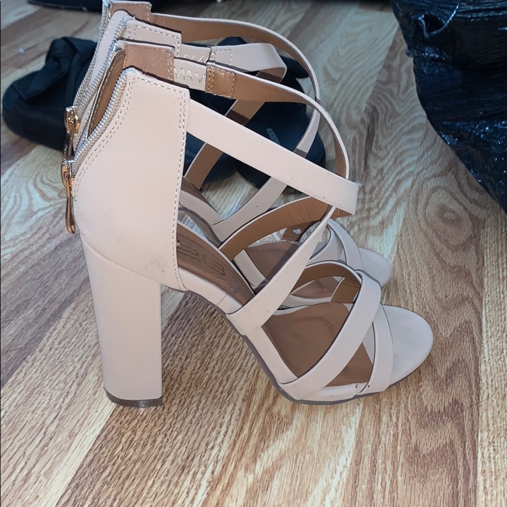 Tan Strappy Heels